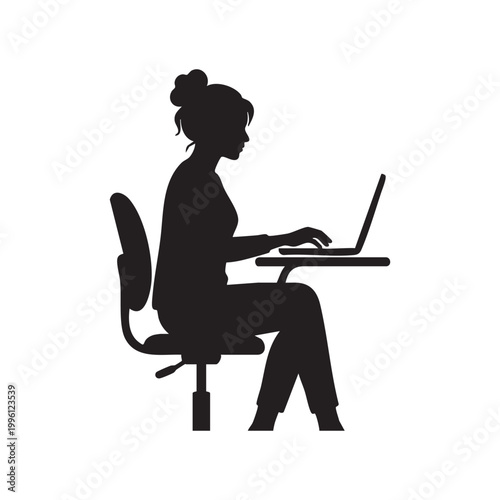 Office Work Vector Illustration