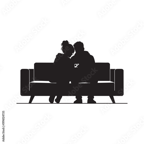 Relaxing Companionship Silhouette Design
