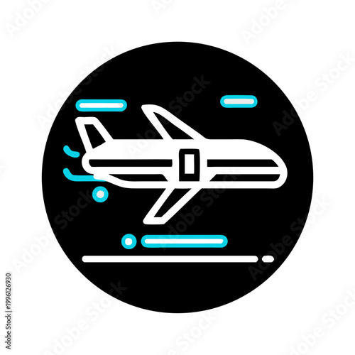 airplane icon vector illustration