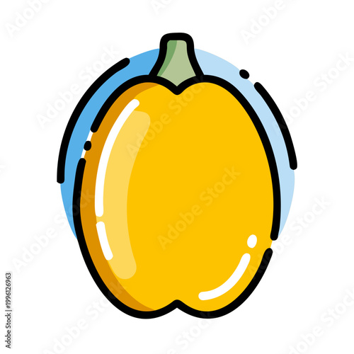 vector illustration of an orange pumpkin