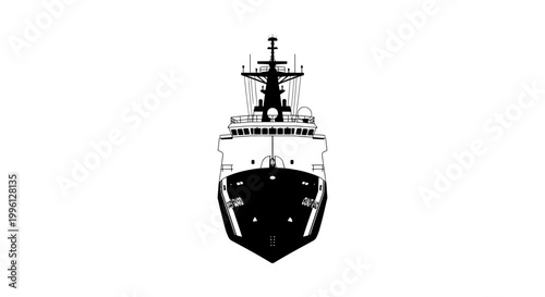 Large Ship Vessel Ocean Transport.