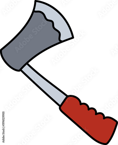 Camping Axe Illustration Wood Cutting Tool Outdoor Survival