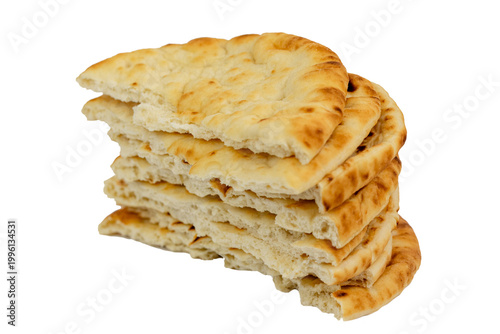 The homemade oven-baked naan bread
