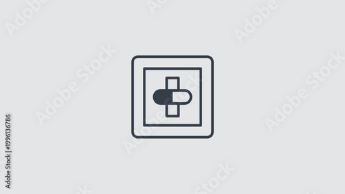 Electric blue smart switch indicator - Great for connectivity status, user interface design, or smart lighting systems.