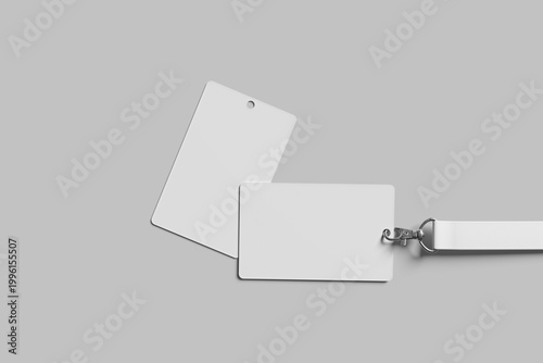 Blank ID Card Mockup - 3D