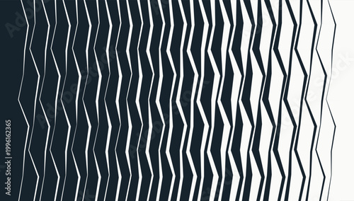 A parametric pattern with curves creating an angular design. Lines create dynamic movement. Abstract geometric background. Illustration for brochure, poster, cover, card, presentation, flyer or banner