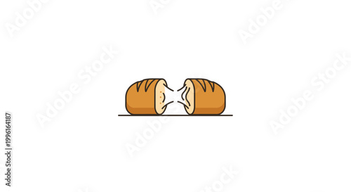 A broken egg on a white background.