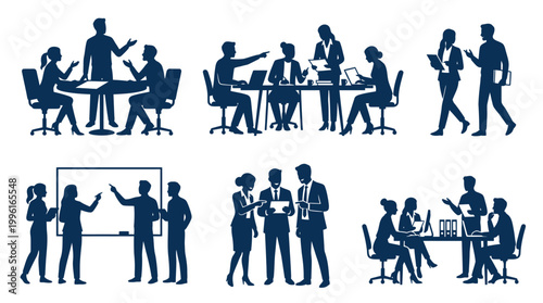 Business people working in office.