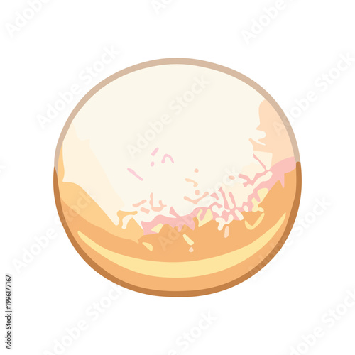 Close-up of a round pizza.