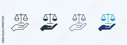 Law Multiple Style Icon Collection