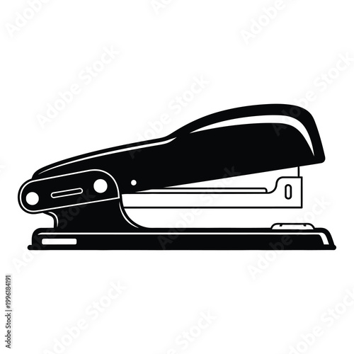 Stapler office supply item for binding papers together easily icon