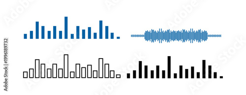 A graphic designer analyzing sound waves and frequency bars on a computer screen