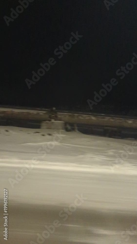 polar night view of the city Norilsk
