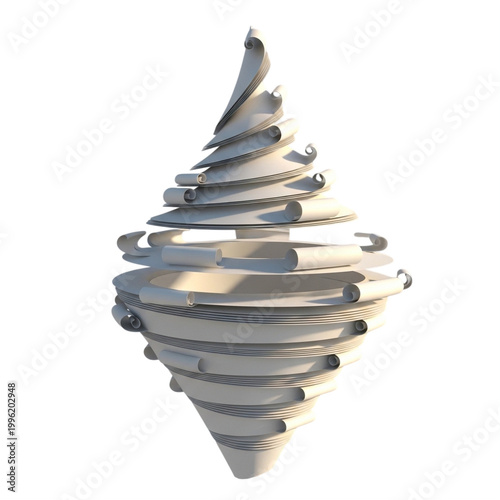 Minimal Metallic Spiral Structure