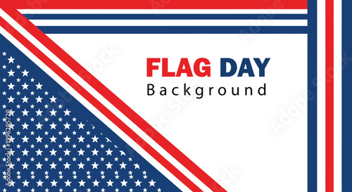 Festive flag day vector illustration colorful pennant bunting for patriotic celebrations and american independence day designs