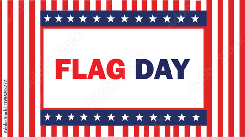 Festive flag day vector background patriotic stars and stripes design for american independence celebrations