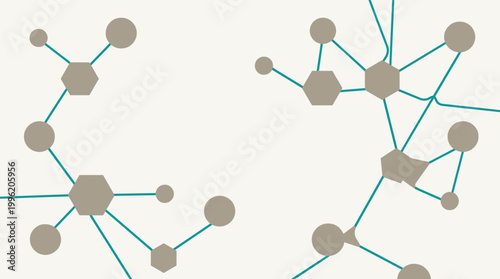 This minimalist image evokes connection and complex systems. Perfect for illustrating networks, data, or interconnected ideas in business or technolog