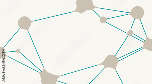 This minimalist image evokes connection, data flow, and complexity. Ideal for illustrating concepts of networking, systems, or digital relationships i