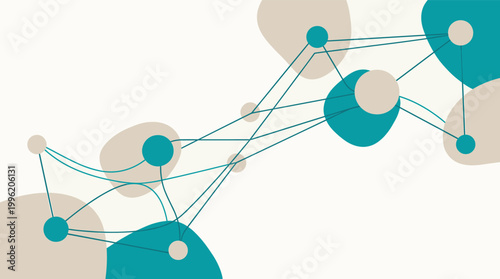 This minimalist image evokes connection and data flow. Ideal for illustrating concepts like networking, communication, or digital relationships in mar