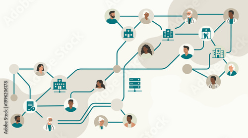 This illustration conveys a sense of connection, support, or information access, perfect for websites, articles, or marketing materials related to kno