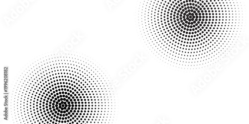 Latar belakang abstrak modern. Titik-titik halfton dalam bentuk lingkaran. Logo spiral, ikon atau elemen desain. ilustrasi vektor