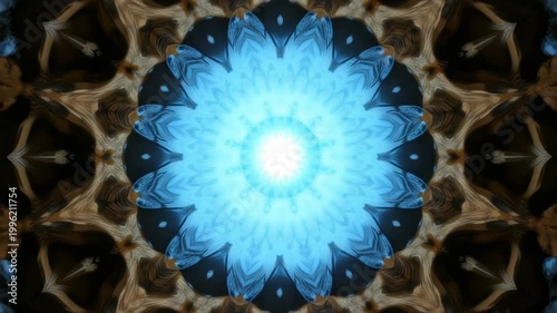 abstract pattern kaleidoscope symmetry design colorful geometric background art