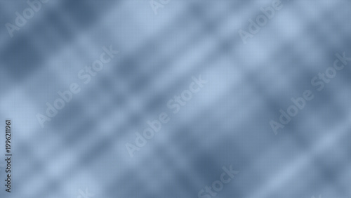 Blurred blue plaid fabric texture with soft focus tartan