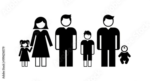 Diverse Family Unit Representation with Children and Adults.
