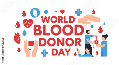 World Blood Donor Day awareness campaign.