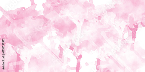 pink background with texture pink background with watercolor Pink scraped grungy background frame Soft pink brush strokes. Rose. watercolor background concept, vector