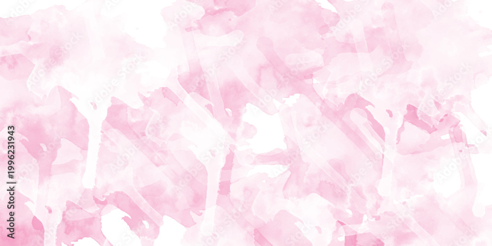 Fototapeta premium pink background with texture pink background with watercolor Pink scraped grungy background frame Soft pink brush strokes. Rose. watercolor background concept, vector