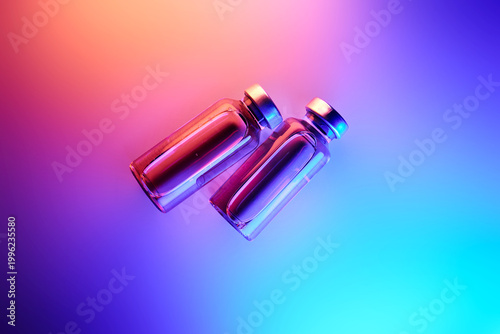 Fotografie Glp 1 peptide medication vials for weight loss treatment