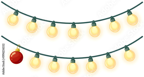 string lights, festoon lights, decorative garland, hanging bulbs, glowing lights, party lights, holiday decoration, fairy lights, warm lighting, outdoor lights, wedding lights, celebration decor, ligh