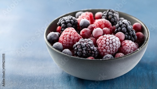 frozen berries in a bowl a delightful mix of raspberries blackberries and blueberries