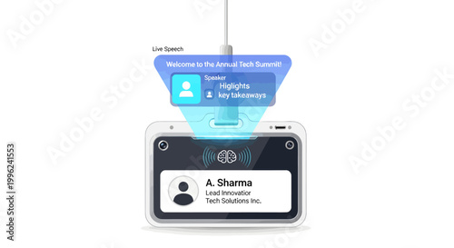 Smart ID badge with wireless technology and NFC capabilities