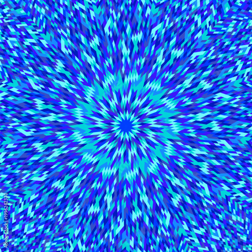 Dynamic geometrical hypnotic tiled mosaic pattern background