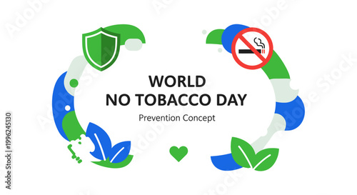 World No Tobacco Day prevention concept.