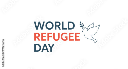 World Refugee Day awareness campaign logo.