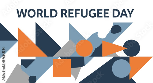 World Refugee Day awareness campaign poster.