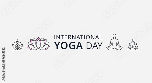 International Yoga Day celebration logo.