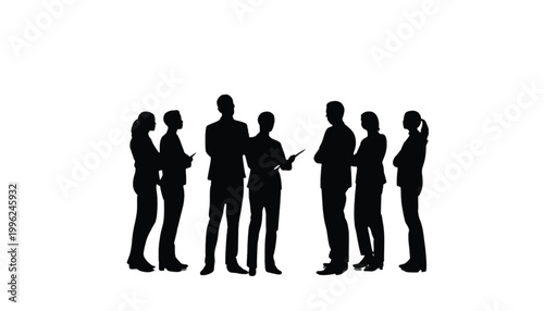 Colleagues gather for a collaborative discussion to review documents and share innovative ideas.