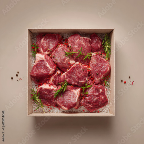 Fresh Meat Box Minimal Food
