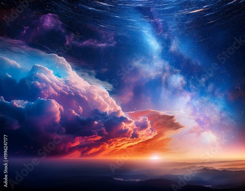 hypnotic cosmic clouds wallpaper