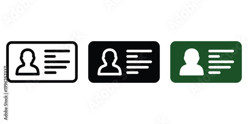 Understanding Different User Profile Icons Representing Various Account Statuses Or Privileges Vector Contact Icons