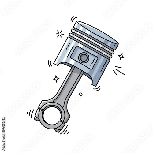 A 3D illustration of a metal car key with a dollar symbol icon isolated on white, representing a powerful engine and the technological key to successA 3D illustration of a metal car key with a dollar 