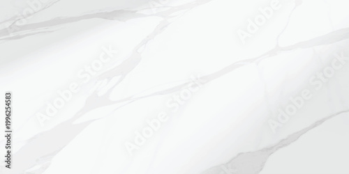 Elegant white marble stone texture with natural grey veins abstract luxury decorative background vector illustration.