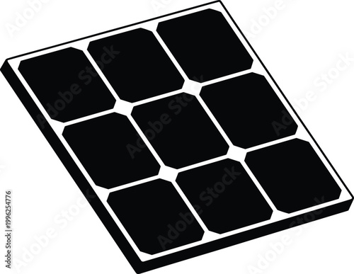 Modern black wireless keyboard with minimalist design on reflective surface for tech setup