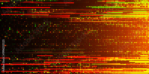 Glitch background. Television noise. TV static noise texture. Pixelated television screen backdrop . Vector illustration.