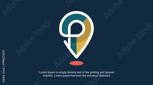 Free Download This colorful logo design features a stylized location pin, representing guidance and direction, ideal for personal branding or location-based services with a modern artistic twist. - GFXLoad