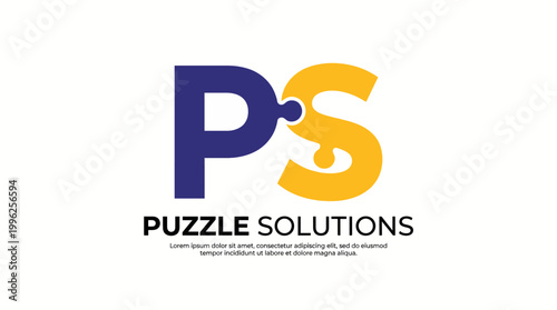 The image showcases a modern logo featuring a puzzle piece and bold typography, representing a business focused on puzzle solutions and brain training exercises.